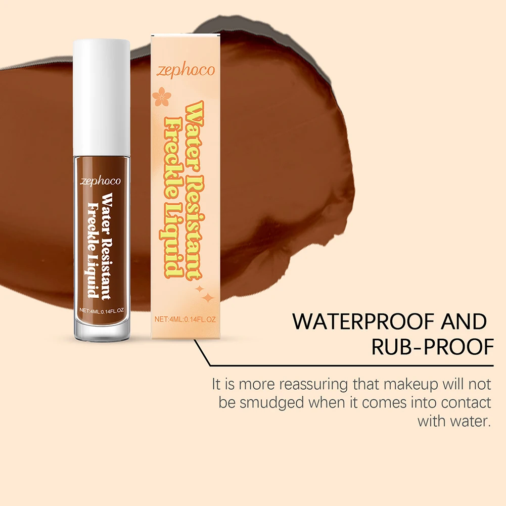 Water Resistant Freckle Pen Natural Simulation Instant Freckle Liquid Fake Dot Spot Seal Waterproof Quick Dry Makeup Tool