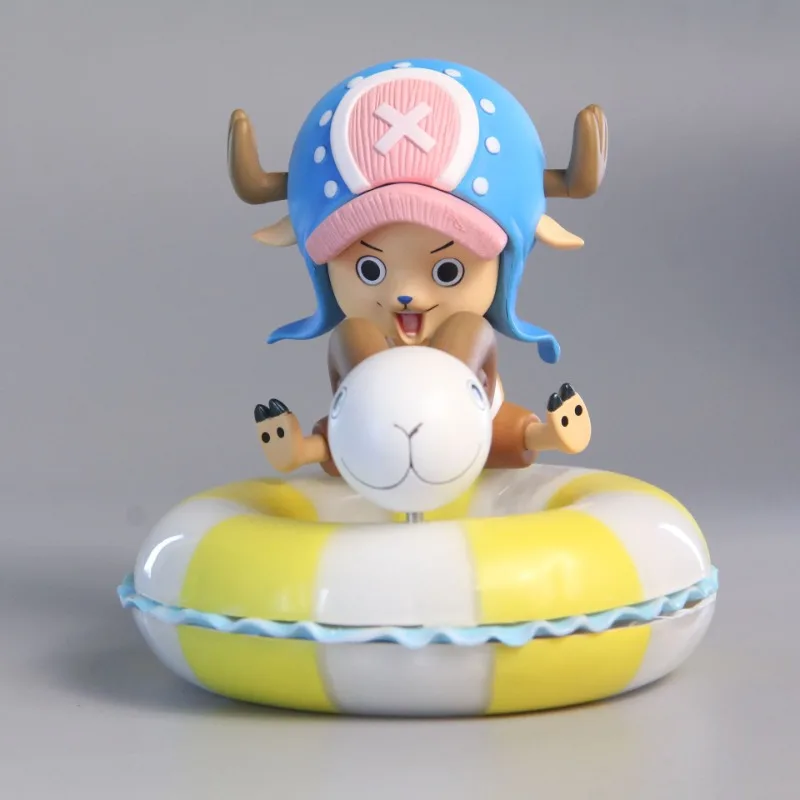 

One Piece Q Version плавательное кольцо Tony Chopper Милая мультяшная кукла модель персонажа настольные украшения коллекционные украшения