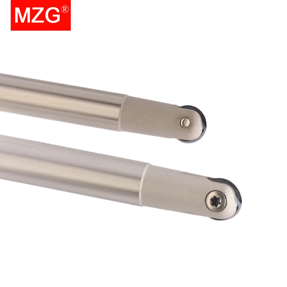 Carbide Reamer End Mill Cutter MZG T2139 C25 8R 4R 250 150 6R Carbide Insert Clamped Fast Feeding Alloy Round End Mills High-Speed Cutting Ball Milling Cutter