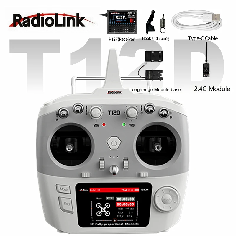 Vue du T12D avec boîtier ouvert, composants visibles, parfait pour projets DIY radio.