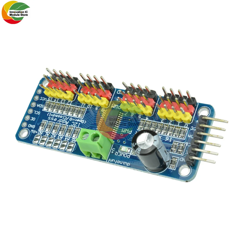 Muslimate 16 Canali 12-Bit Pwm/Servo Driver-I2C Interfaccia Pca9685 Modulo Raspberry Pi Shield Module Servo Shield Per Arduino