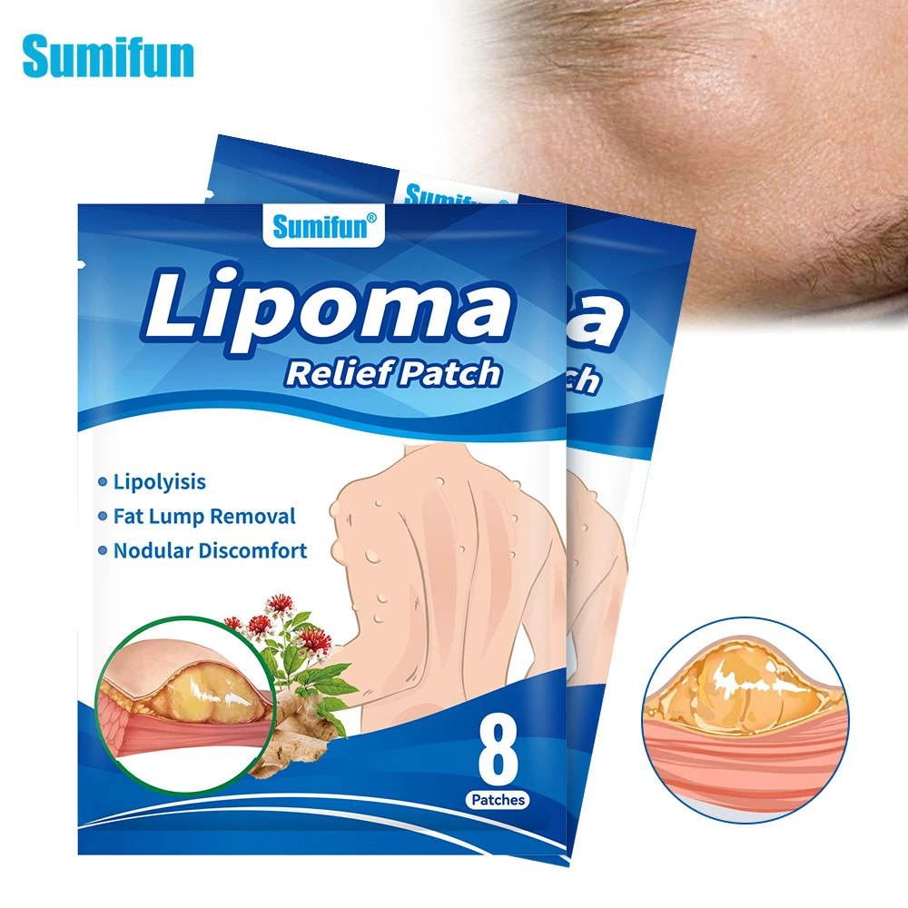 8/40/80Pcs Sumifun Lipoma Removal Patch Anti Skin Tumor Swelling Fat Lump Nodular Reduce Inflammation Subcutaneous Mass Plaster pain relief patch