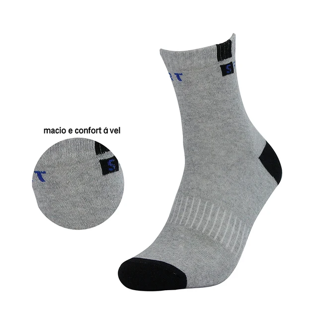 12 Pairs, Men's Cotton Socks, Breathable, Containing Cotton, Mid-top Sports Socks, Summer, Quick Dry 2