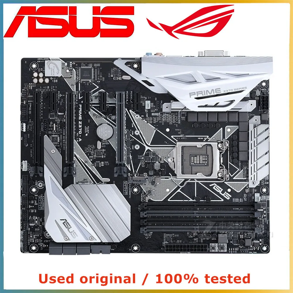 

For ASUS PRIME Z370-A Computer Motherboard LGA 1151 DDR4 64G For Intel Z370 Desktop Mainboard M.2 NVME PCI-E 3.0 X16