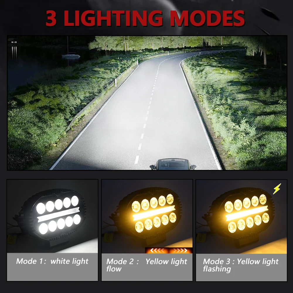 5.5Inch Work Fog Light LED Headlight Light Auto Fog Light Led Light Bar for Moto