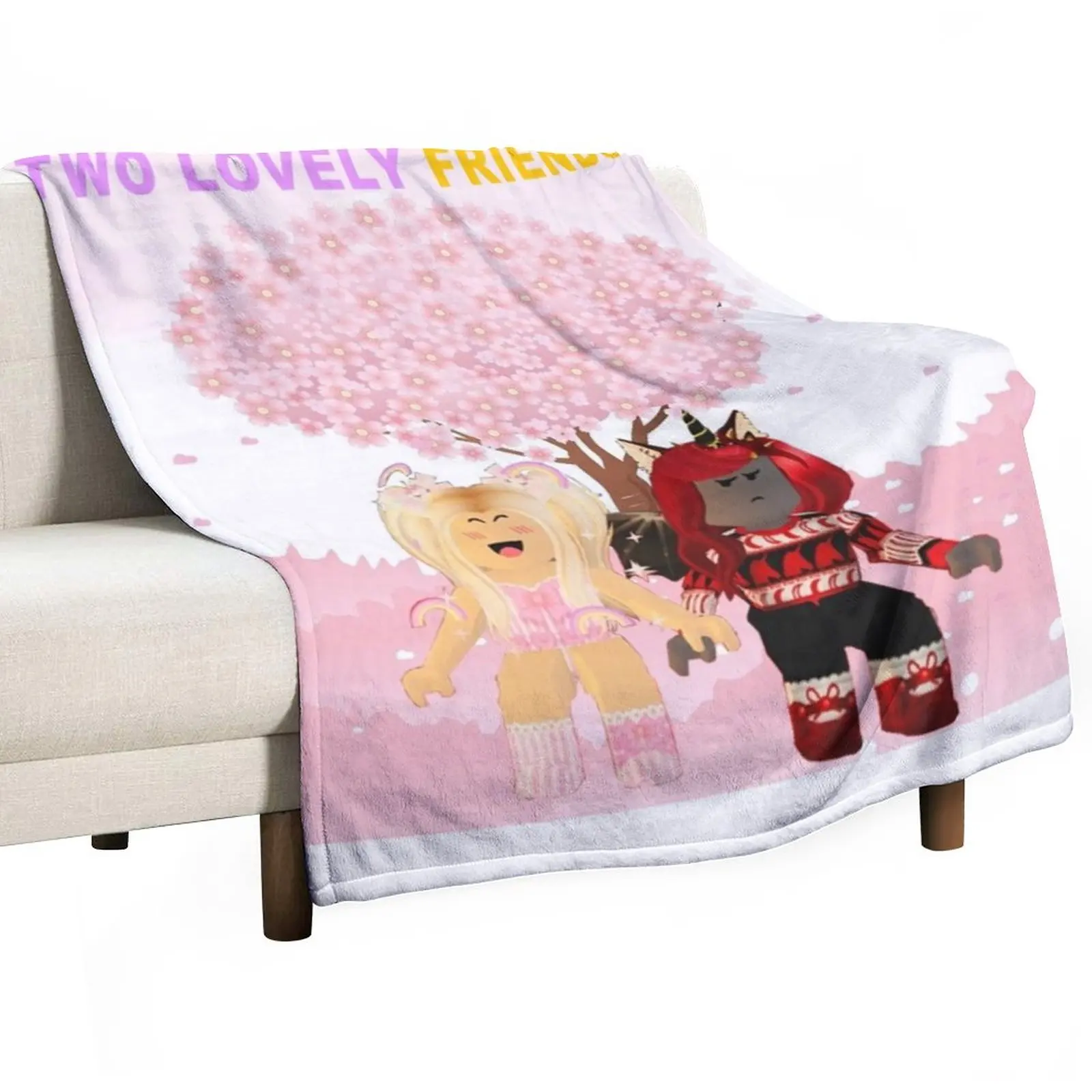 

Two Best Friends iamSanna And Moody Throw Blanket Stuffed Blankets Personalized Gift