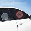 2/4PCS Car Window Sunshade Curtains Repellent Mosquito Mesh Net Car Anti-Mosquito Side Window Shades Screen UV Sun Visor Cover 5