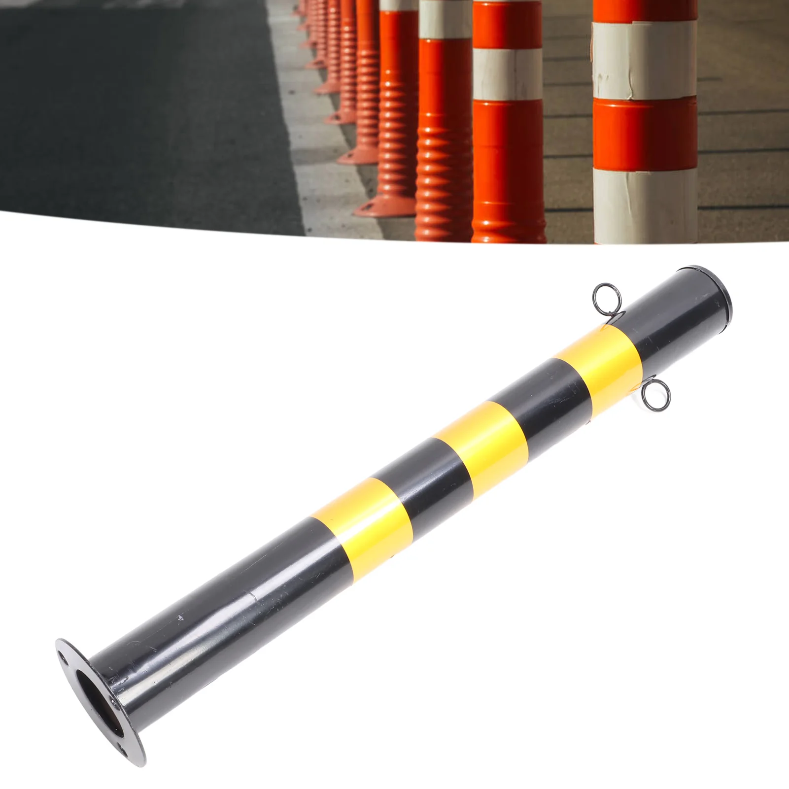 Road Post 75cm With Hook Security Traffic Delineator Post Crowd Control Stand Street Warning Pile