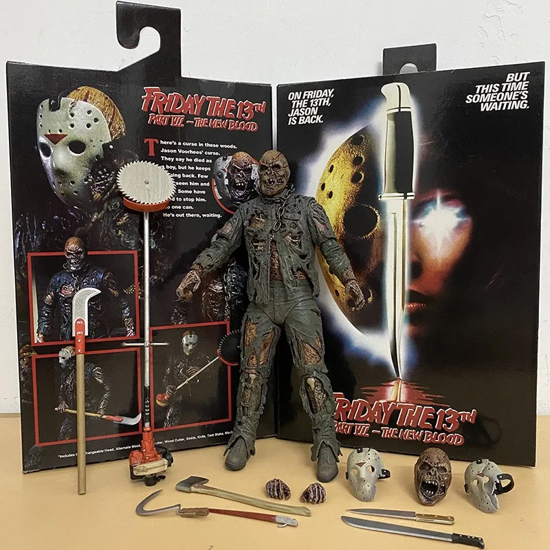 NECA Friday The 13th Figure Toys Freddy Jason Voorhees Action