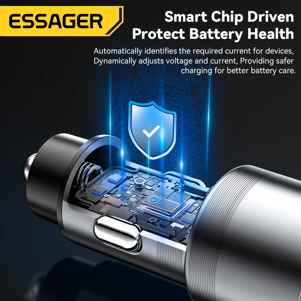 Essager Car Charger USB Type C 45W