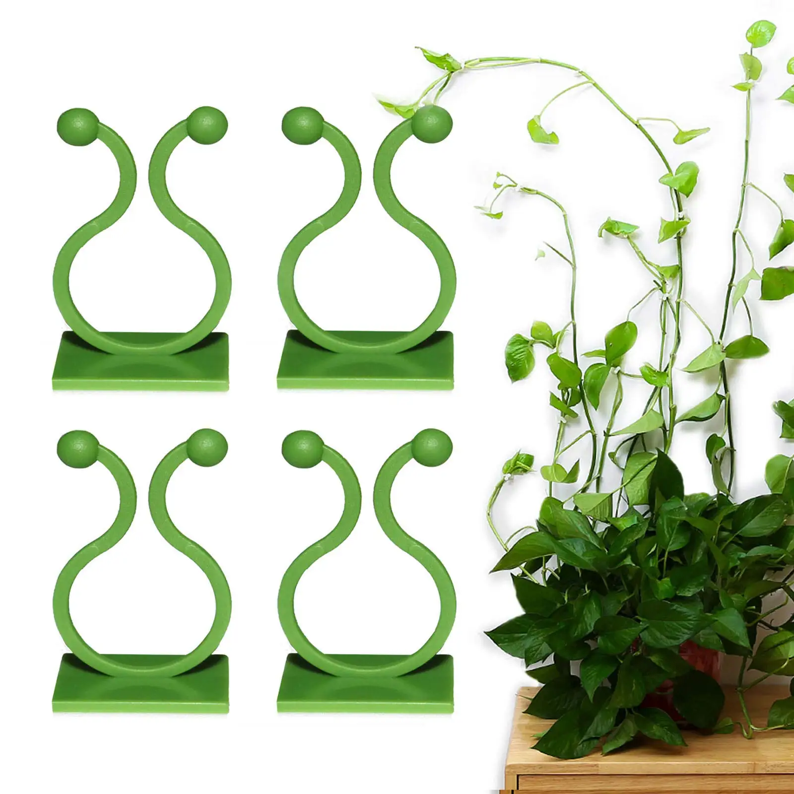 10/30/50pcs Plant Climbing Wall Fixture Clips Rattan Vine Fixer Self