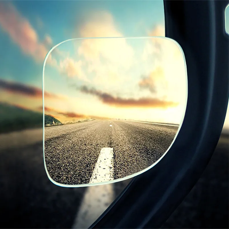 Car mirror Round Frame Convex Blind Spot Safety Driving Wide-angle 360 Degree Adjustable Clear Rearview 2Pcs