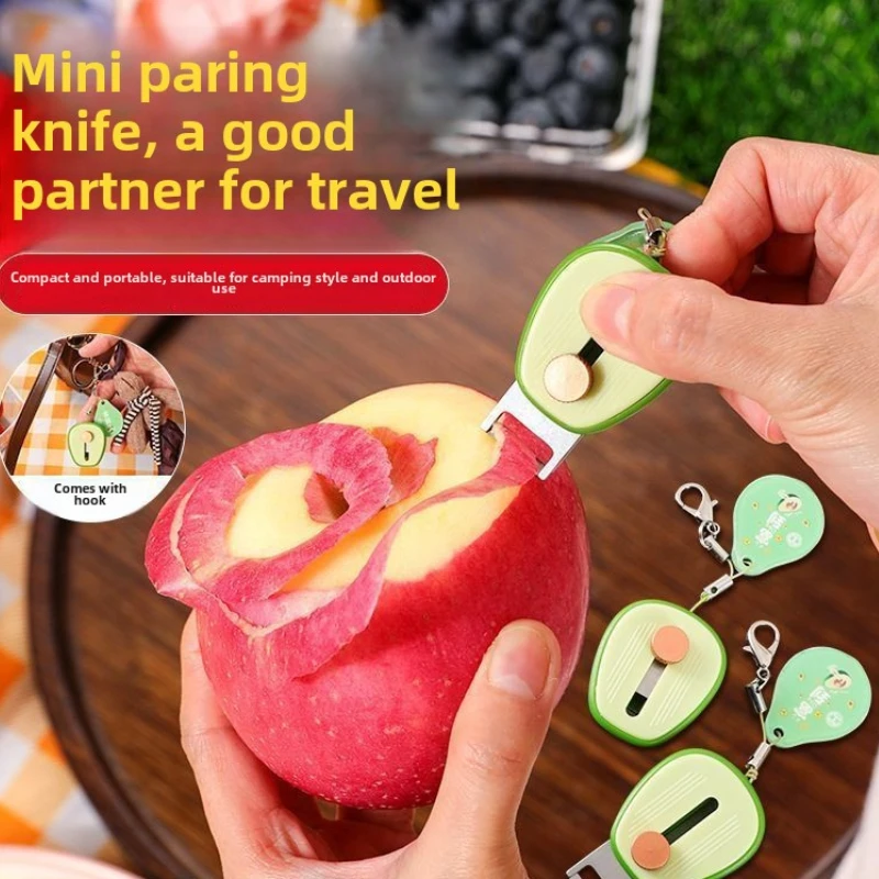 1/2Pcs Creative Avocado Shaped Fruit Peeling Knife Adjustable Kitchen Paring Tools Cute Vegetable Peeler Mini Outdoors Gadgets