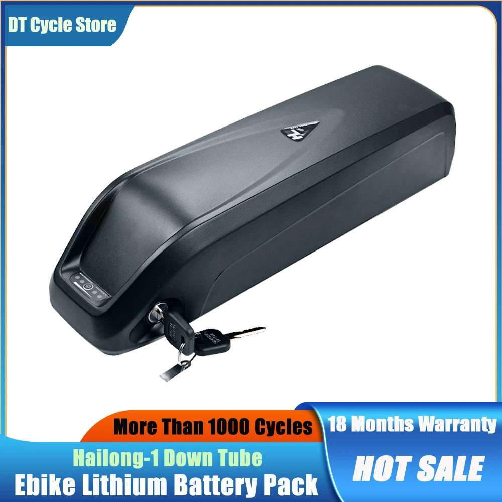 Batteria Rimovibile 48V 14Ah 36V 15Ah Hailong Shark Per Bici Elettrica 250W 350W 500W 750W Elegide M1