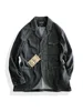 Amekaji Wear Clothes Men American Retro Workwear Leisure Suit Jacket Coat Washed Distressed Good Quality 5