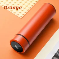 1pc 480ml Black Stainless Steel Creative Smart Thermos BottleTemperature Display Thermal Mug Male Female Portable Business Gift 4