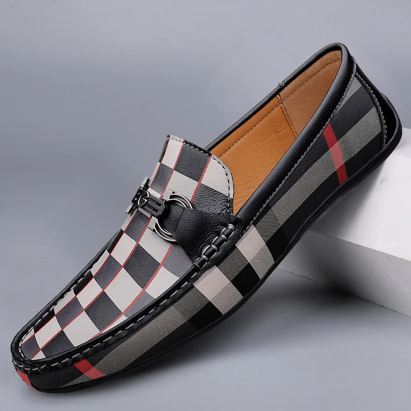 casual sneakers leather shoes leather sneakers Men Casual Leather Shoes Outdoor Fashion Breathable Sole Size 46