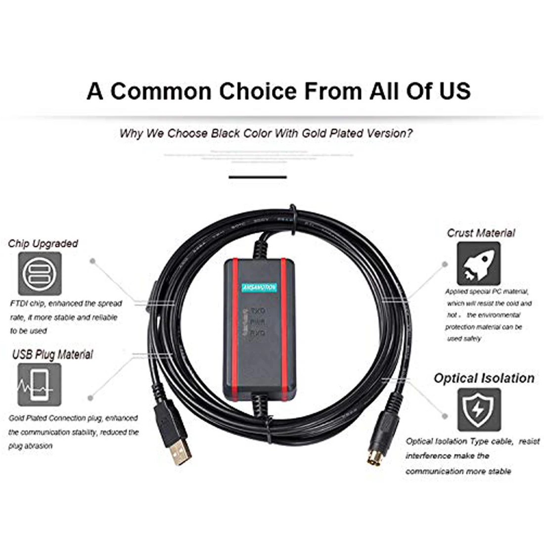 Fatek FBS FB1Z B1 B1Z FBE MU MA MC 시리즈용 USB-FBS-232P0-9F 어댑터, PLC 프로그래밍 케이블, USB-RS232 데이터 다운로드 라인