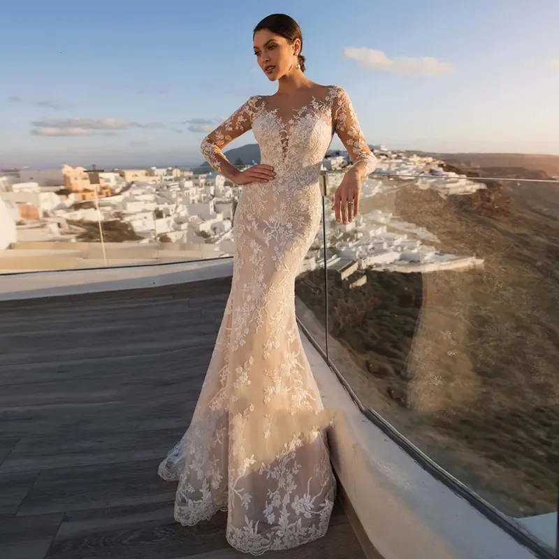 2 In 1 Mermaid Vestidos De Novia Appliques Vestido De Noiva Detachable Train Wedding Dress Customized Lace Robe De Mariée 3