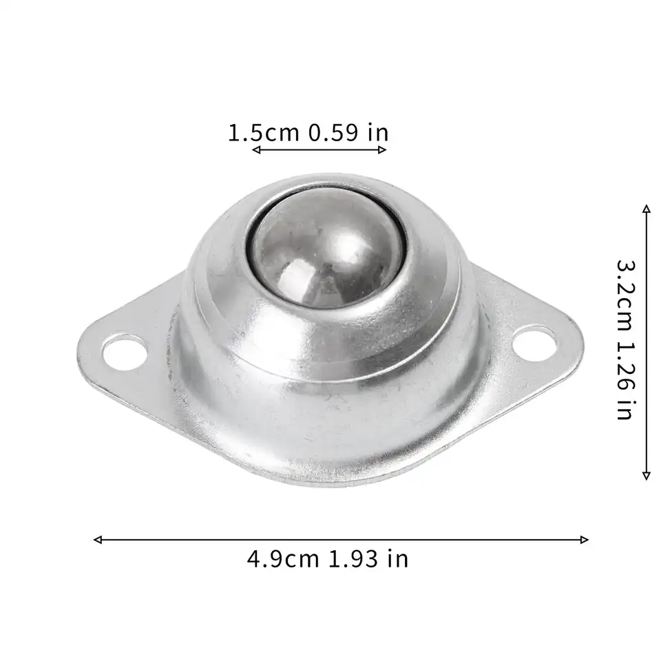 Galvanized Swivel Ball Caster Wheel Universal Round Wheel for Machinery Trolleys Furniture Hardware Assembly Line Skate Wheels image 8
