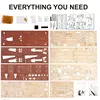 DIY Revolver,Scatter with Rubber Band Bullet Wooden Model Building Block Kit Assembly Toy Gift for Children Adult 6