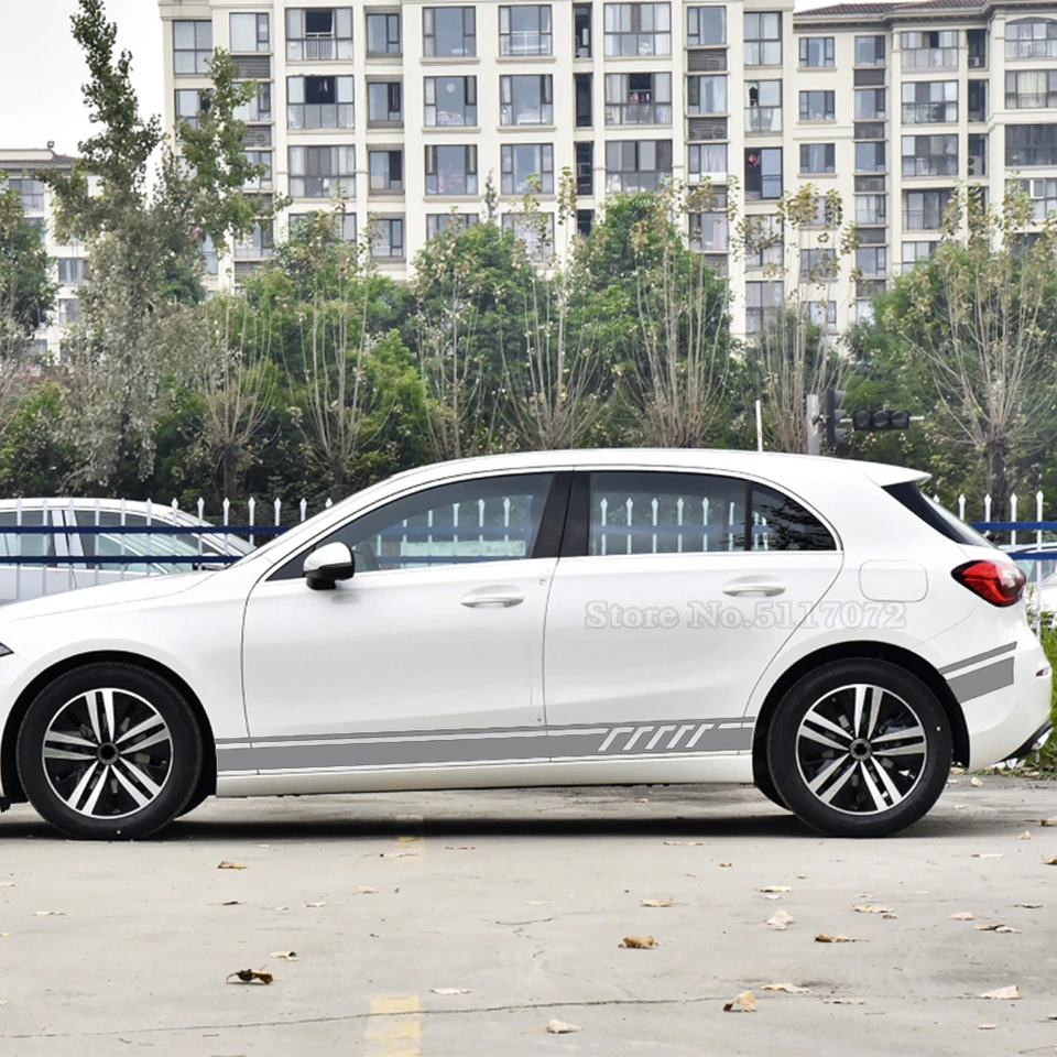 Adesivi Laterali In Vinile Per Mercedes Classe A W176 – A180/A200/A250/A45, Autoadesivi E Rimovibili, Per Esterno Auto