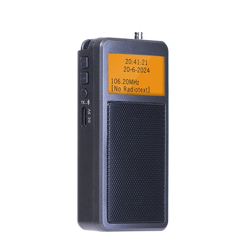 B34B-Mini Portable Bluetooth Radio FM Stereo Wireless Speaker Alarm Clock
