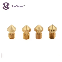 1Pcs Ultimaker 2 UM2 + Extended E3D Heater Hotend Olsson Block Nozzle 0.25 0.4 0.6 0.8mm For 3.0mm/1.75mm Filament