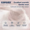 COPOZZ Winter Ski Knit Cap Gender Solid Color Wool Warm Casual Hedging Cap Ski Beanies Caps  for Men Women 5