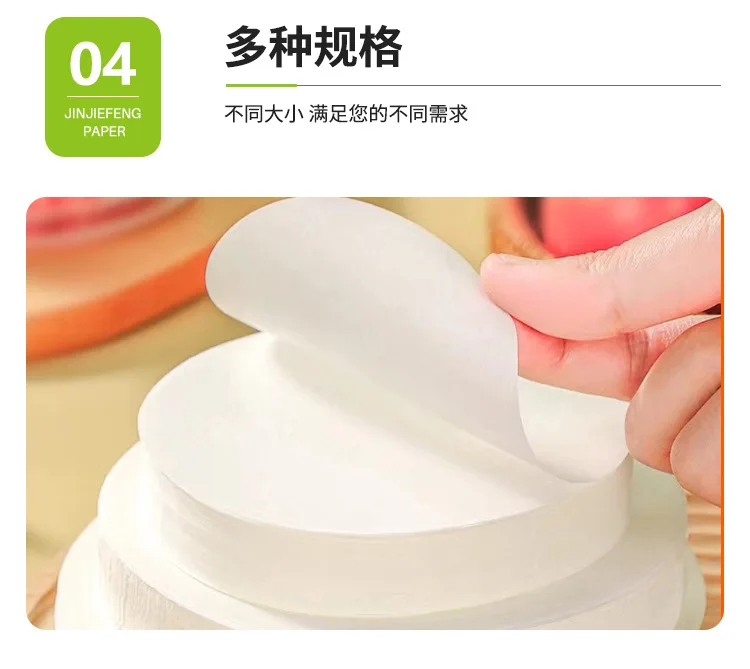 New 100 Pieces Hamburger Patty Paper Waxed Butcher Paper Sheet Non-stick Parchment Round Wax Hamburger Patty