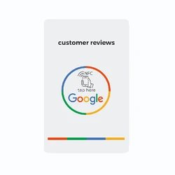 Google Review NFC Card  Increase Your Reviews PVC Material Standard Card Size