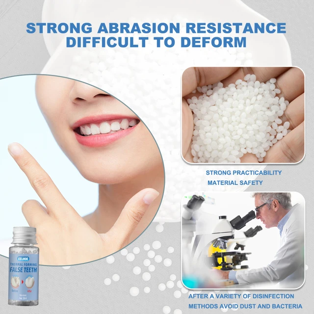 30ml Resin Temporary Tooth Repair Granules Teeth Gaps Missing Broken Tooth  False Teeth Filling Moldable Solid Glue Dental Care - AliExpress