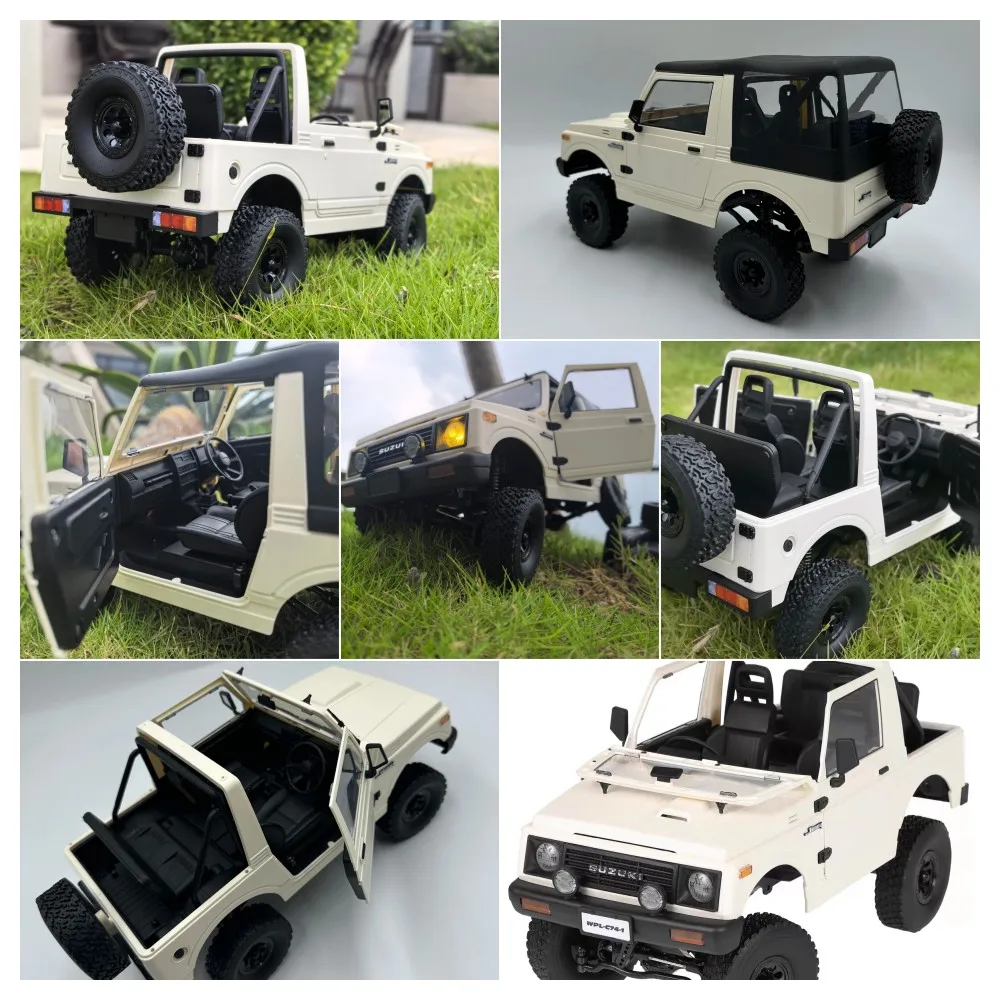 WPL 1/10 RC Car C74 C74-1 Suzuki Jimny Remote Control Car 4WD Off Road Climbing Car 2.4G Full Scale RC Adult And Children Toys 4