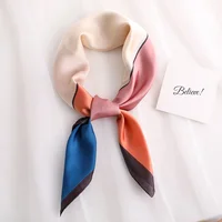 Scarf Women Silk Satin Women Bandana Silk Scarves Scarf for Women Neckerchief  luxury Scarf Foulard Laven Official Store WJ002 6