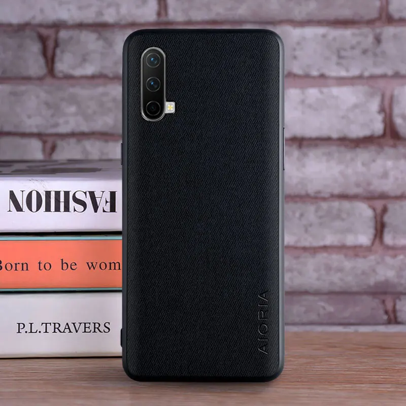 Luxury Textile Leather Skin Soft TPU Phone Case - Premium Cover