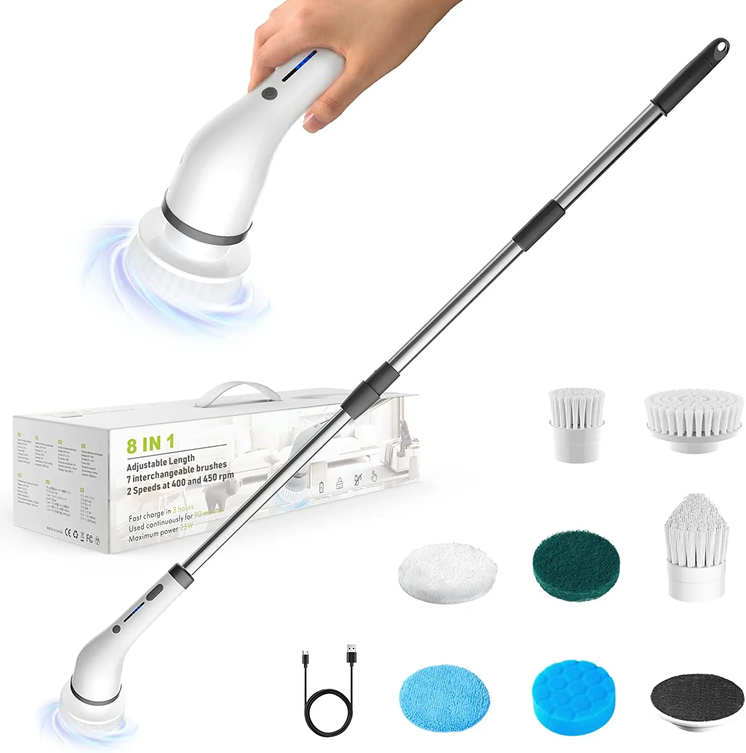 8-in-1 Electric Cleaning Brush