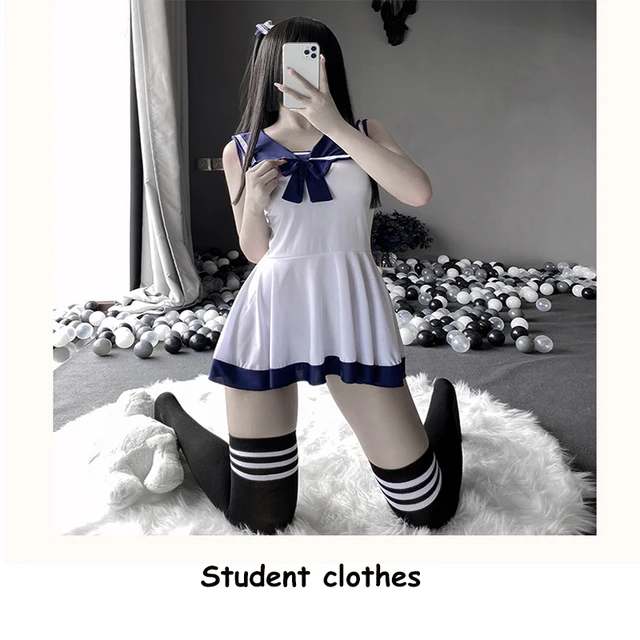Anime Japanese Schoolgirl Porn - Sexy Lingerie Cosplay School Girl Uniform Porn Anime Baby Doll Fantasia  Chemises Kawaii Hot Cute Transparente Tenue Roupas Dress - Exotic Costumes  - AliExpress