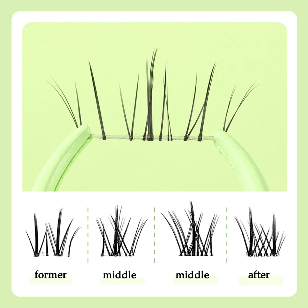 Description Picture 4 of itemSelf-adhesive Lash Tufts Stemless lash clusters Sweet Girl Style Fake Eyelashes Glue-free Eyelashes Noglue Manga Lash Clusters