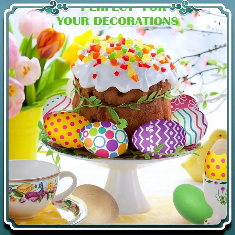 Wooden Fake Eggs White Wooden Eggs, Perfect For Easter Crafts, Decor And Egg Hunts, Easy Install Easy To Use 2.3 Inches (6-Pack)