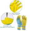 12 PCS Blue Safety Work Gloves Non-slip Wear-resistant Breathable Nitrile Gloves Rubber Protective Equipment Soft Puncture Proof 2