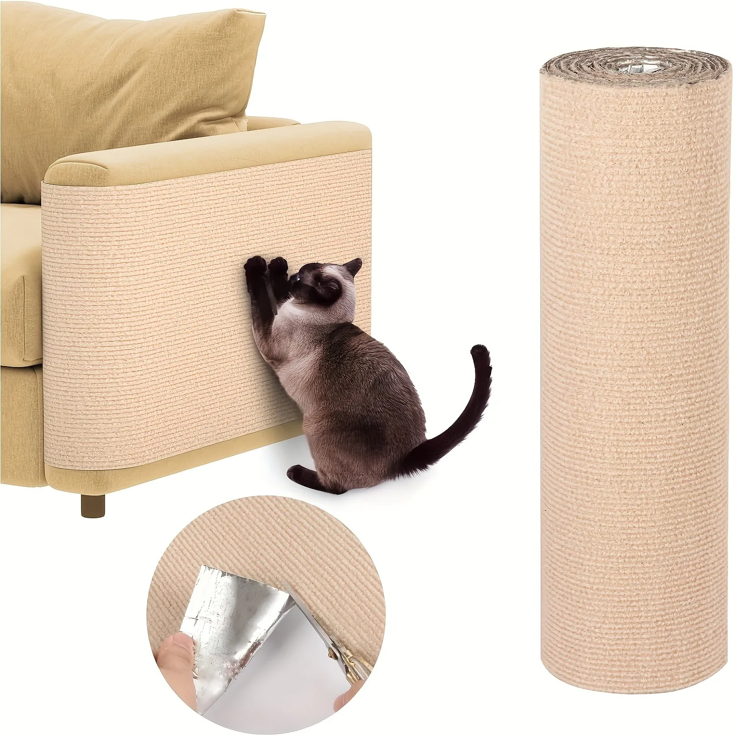 Bedroom Rug Wall Carpet Chair 40cmX1m Wear-resistant Anti Slip Self-adhesive for Living Room Sofa Decoration