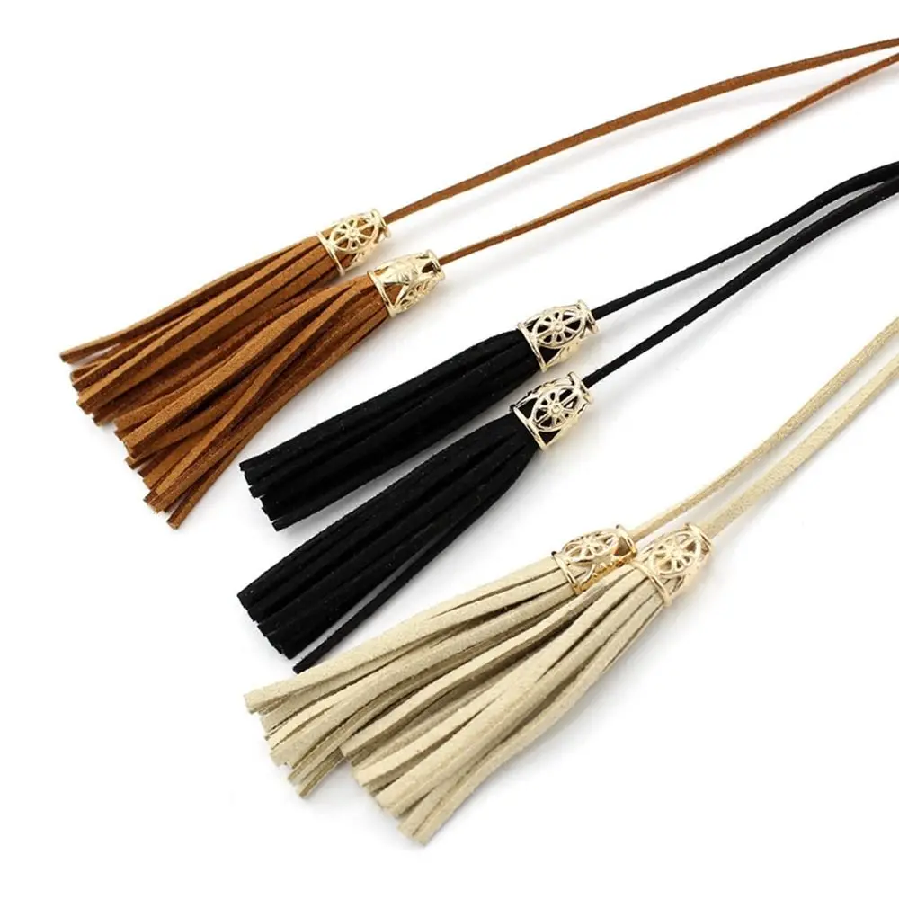 

Leather DIY Dress Waistbands Accessories Bohemian All-match Braided Tassel Belt Women Waist Chain Ethnic Style Belts Waist Rope