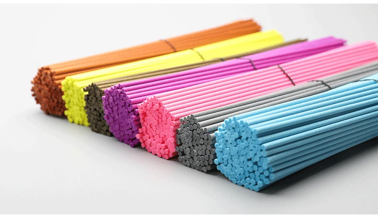 Description Picture 3 of item50pcs 22cmx3mm Colored Fiber Rattan Stick for Reed Diffuser Aroma Essential Oil Air Freshener Decorative For Home Fragrance