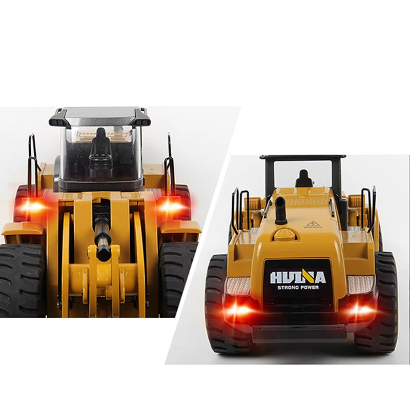 HUINA RTR 1583 RC Remote Control Truck Loader Cars 1/14 Scale 10CH with Light Sound 2.4GHz Outdoor Toys Boys Gift TH18062 5