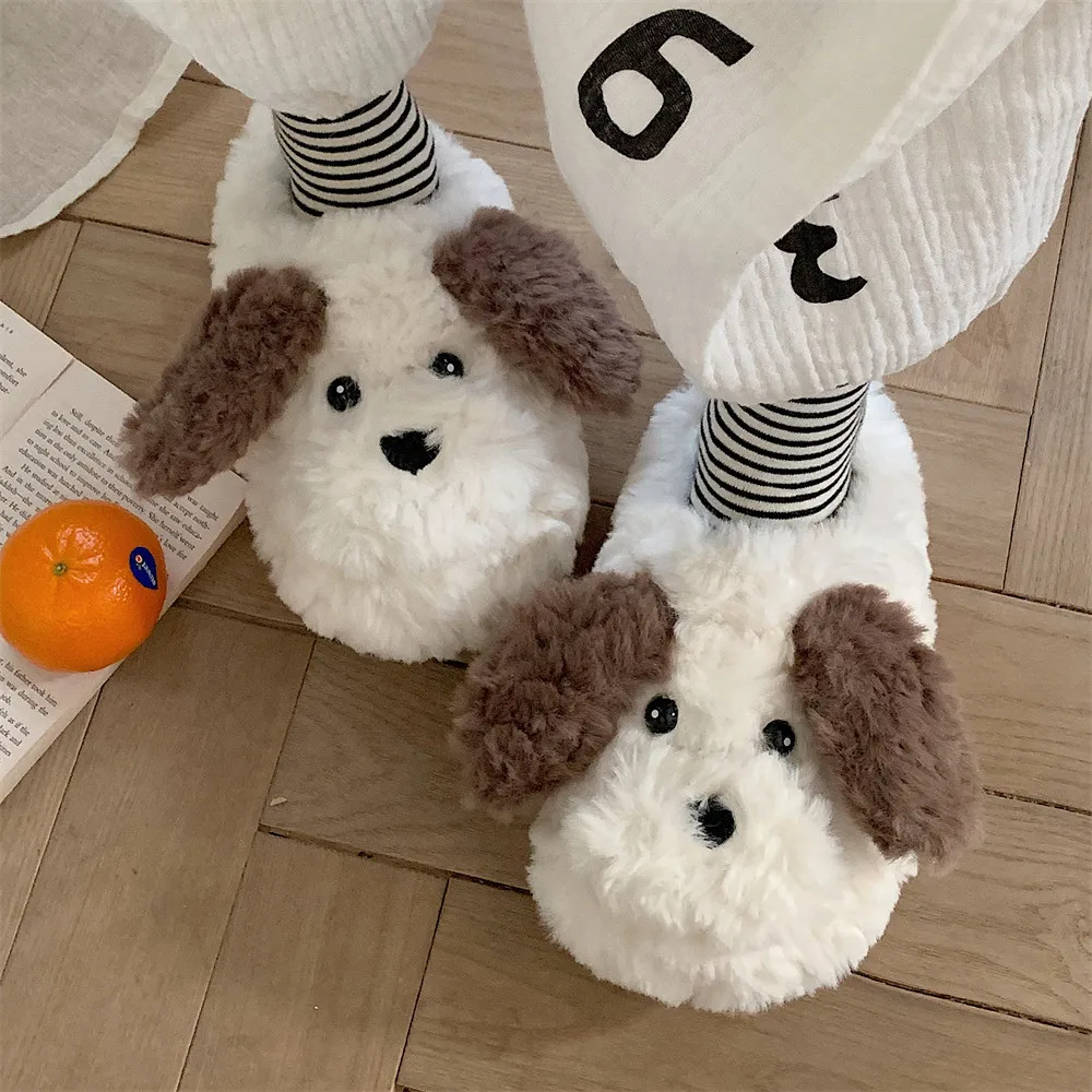 Pantofole donna in peluche antiscivolo calde e morbide_voghion.com