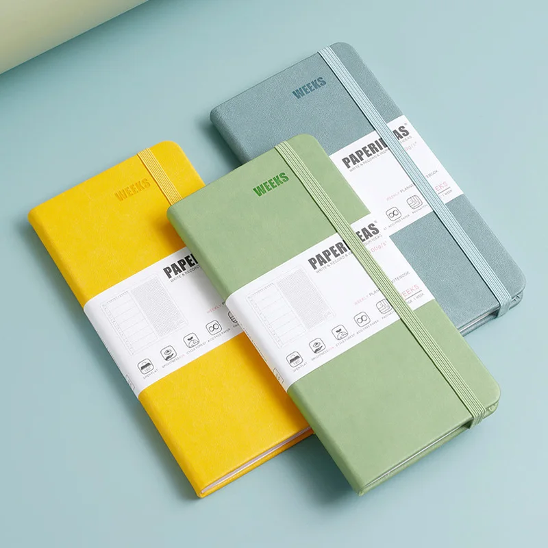 SlimWeeklyandMonthlyPlannerSoftCoverNotebookJournal4mmGrid