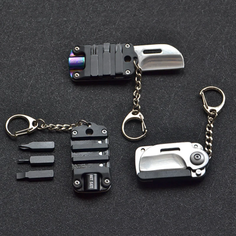 Multifunctional Screwdriver Pocket Fold Mini Knife EDC Portable Keyring Keychain Outdoor Camping Utility Gadget To Open Box