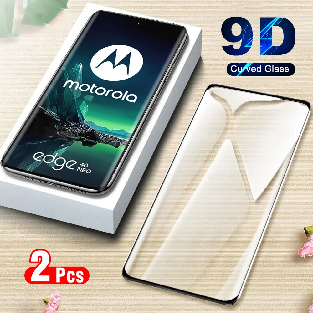 Premium 9D Curved Tempered Glass Screen Protector - Pack of 2