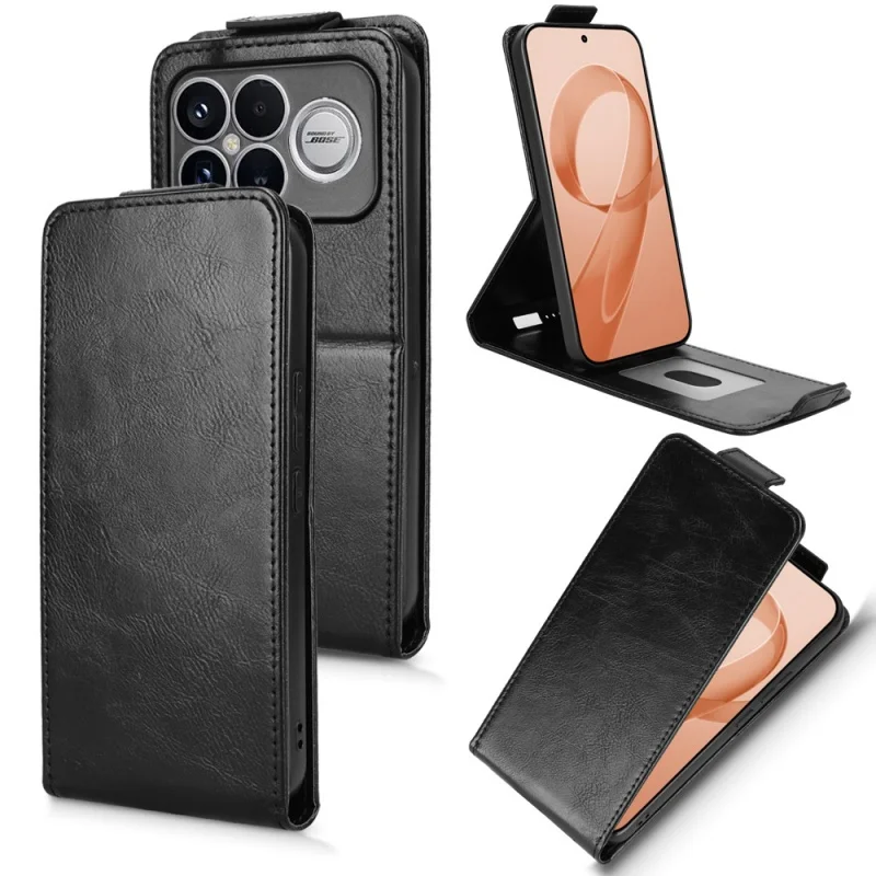 Premium Vertical Flip Leather Case with Card Slot and Anti-Drop Protection