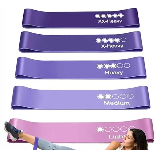 5-Piece Yoga Resistance Bands Set for Strength Training and Body Sculpting